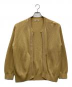 AURALEEオーラリー）の古着「SUPER HARD TWIST RIB KNIT CARDIGAN 厚手カーディガン」｜イエロー