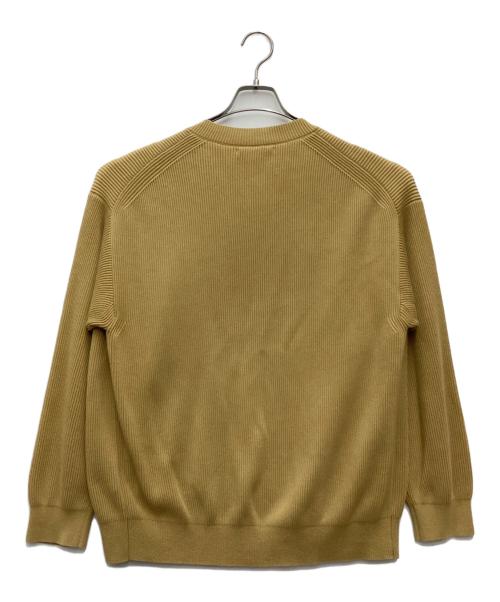 AURALEE（オーラリー）AURALEE (オーラリー) SUPER HARD TWIST RIB KNIT CARDIGAN 厚手カーディガン イエロー サイズ:SIZE 4の古着・服飾アイテム