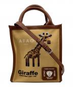 ATAOアタオ）の古着「Giraffe 2way ショルダーバッグ」｜ブラウン