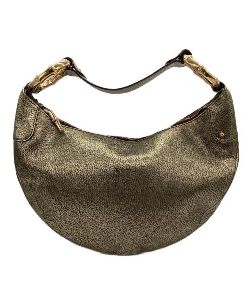 GUCCI（グッチ）GUCCI (グッチ) ワンショルダーバッグ ゴールドの古着・服飾アイテム