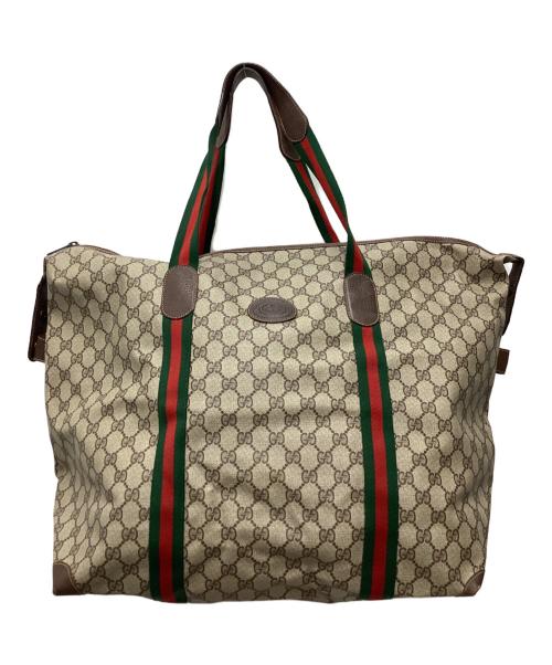 GUCCI（グッチ）GUCCI (グッチ) ボストンバッグ ブラウンの古着・服飾アイテム