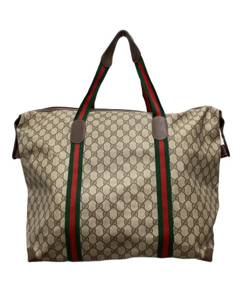 GUCCI（グッチ）GUCCI (グッチ) ボストンバッグ ブラウンの古着・服飾アイテム