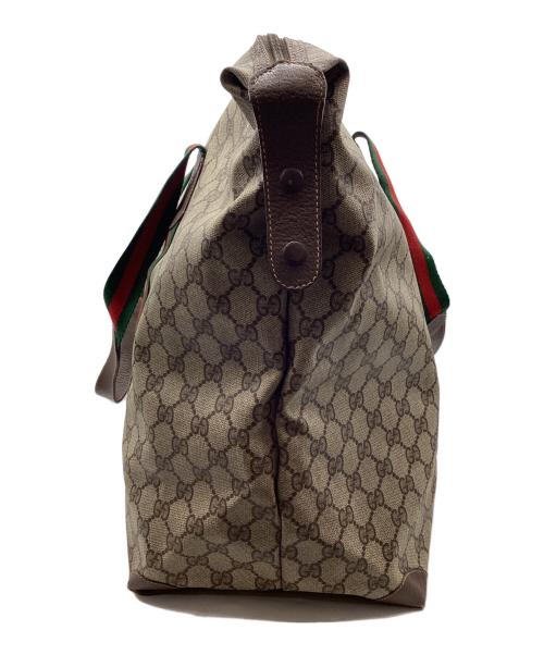 GUCCI（グッチ）GUCCI (グッチ) ボストンバッグ ブラウンの古着・服飾アイテム