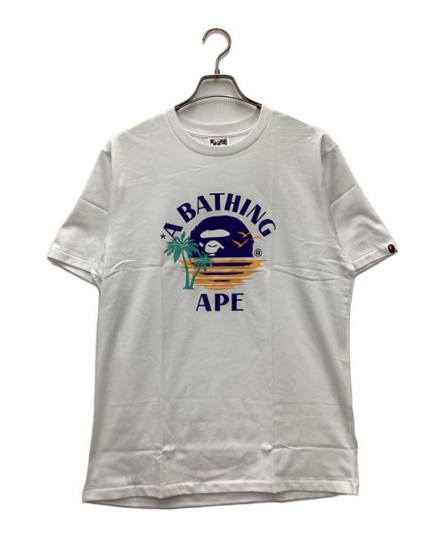 A BATHING APE（アベイシングエイプ）A BATHING APE (アベイシングエイプ) Tシャツ ホワイト サイズ:SIZE Lの古着・服飾アイテム