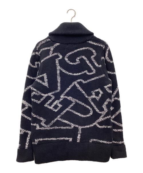 MEN'S BIGI（メンズビギ）MEN'S BIGI (メンズビギ) 1piu1uguale3 relax (ウノピゥウノウグァーレトレ リラックス) 厚手カーディガン ブラック サイズ:SIZE 2の古着・服飾アイテム