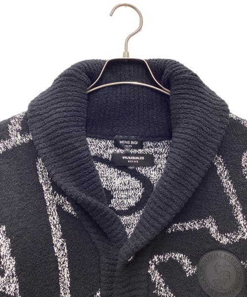 MEN'S BIGI（メンズビギ）MEN'S BIGI (メンズビギ) 1piu1uguale3 relax (ウノピゥウノウグァーレトレ リラックス) 厚手カーディガン ブラック サイズ:SIZE 2の古着・服飾アイテム
