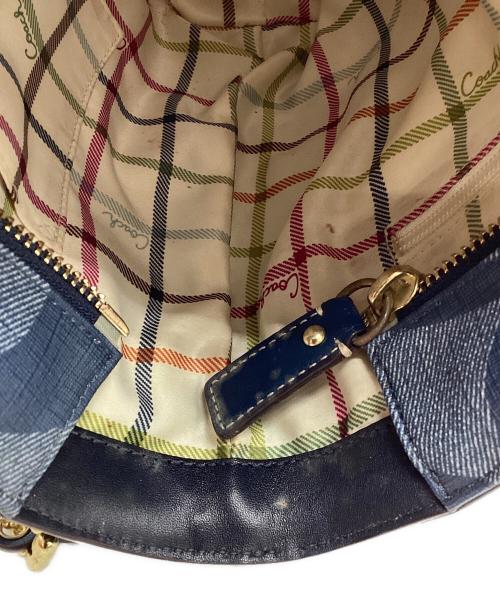 COACH（コーチ）COACH (コーチ) ハンドバッグ ブルーの古着・服飾アイテム