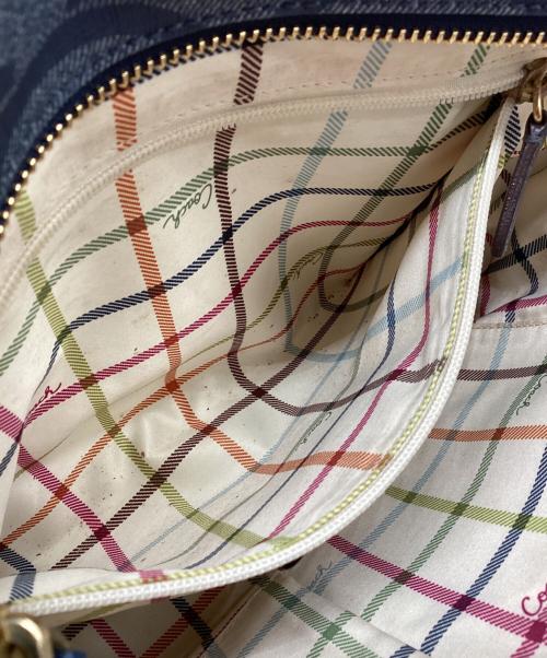 COACH（コーチ）COACH (コーチ) ハンドバッグ ブルーの古着・服飾アイテム