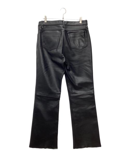 KADOYA（カドヤ）kadoya (カドヤ) レザーパンツ ブラック サイズ:SIZE 34の古着・服飾アイテム