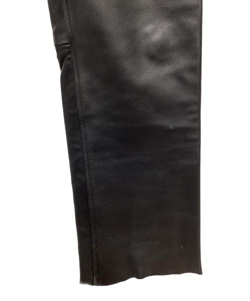 KADOYA（カドヤ）kadoya (カドヤ) レザーパンツ ブラック サイズ:SIZE 34の古着・服飾アイテム