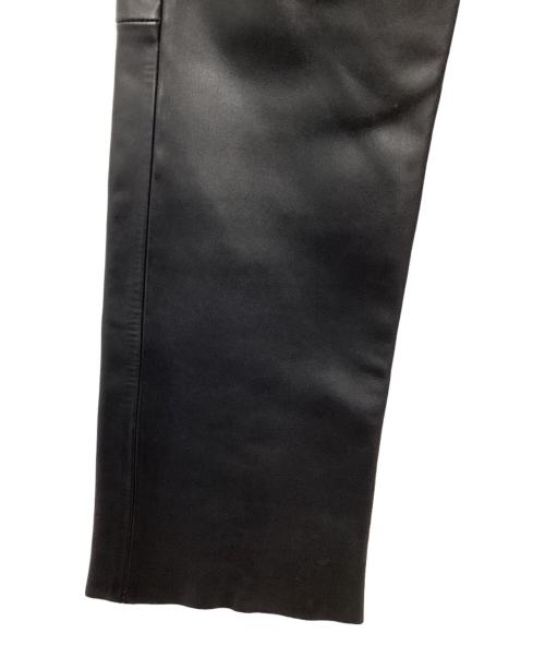 KADOYA（カドヤ）kadoya (カドヤ) レザーパンツ ブラック サイズ:SIZE 34の古着・服飾アイテム