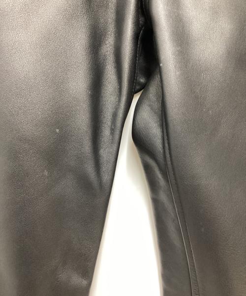 KADOYA（カドヤ）kadoya (カドヤ) レザーパンツ ブラック サイズ:SIZE 34の古着・服飾アイテム