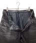 中古・古着 kadoya (カドヤ) レザーパンツ ブラック サイズ:SIZE 34：12000円