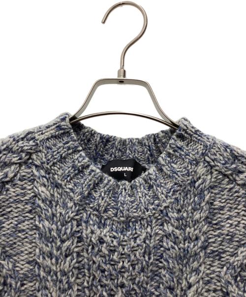 DSQUARED2（ディースクエアード）DSQUARED2 (ディースクエアード) 厚手ニット マルチカラー サイズ:SIZE Lの古着・服飾アイテム