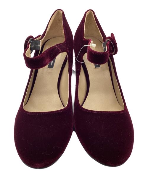 FABIO RUSCONI（ファビオルスコーニ）FABIO RUSCONI (ファビオルスコーニ) パンプス ワインレッド サイズ:SIZE 37 1/2（約24㎝-24.5㎝相当）の古着・服飾アイテム