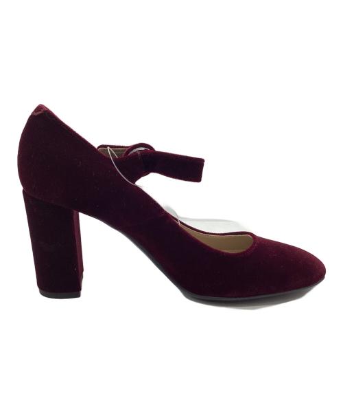 FABIO RUSCONI（ファビオルスコーニ）FABIO RUSCONI (ファビオルスコーニ) パンプス ワインレッド サイズ:SIZE 37 1/2（約24㎝-24.5㎝相当）の古着・服飾アイテム