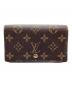 LOUIS VUITTON（ルイ ヴィトン）の古着「ポルトモネ・ビエ・トレゾール 2つ折り財布 モノグラム」｜ブラウン