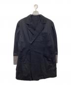Y'sワイズ）の古着「Cuff-Switched Tailored Jacket トレンチコート」｜ブラック