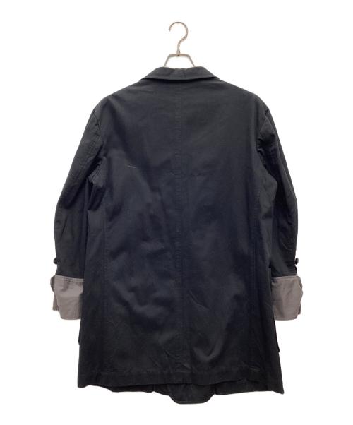 Y's（ワイズ）Y's (ワイズ) Cuff-Switched Tailored Jacket トレンチコート ブラック サイズ:SIZE 2の古着・服飾アイテム