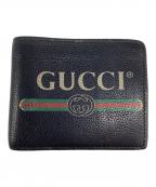 GUCCIグッチ）の古着「ヴィンテージロゴデザインウォレット」｜ブラック
