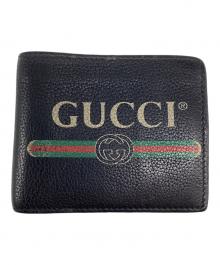 GUCCI（グッチ）の古着「ヴィンテージロゴデザインウォレット」｜ブラック