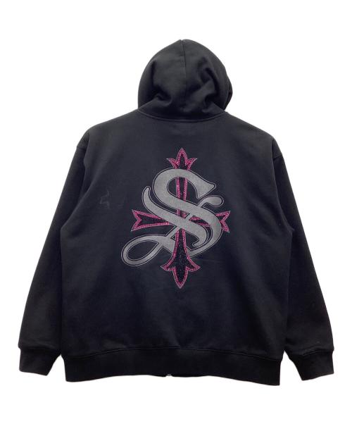 SUPPLIER（サプライヤー）SUPPLIER (サプライヤー) ジップパーカー ブラック サイズ:SIZE XLの古着・服飾アイテム