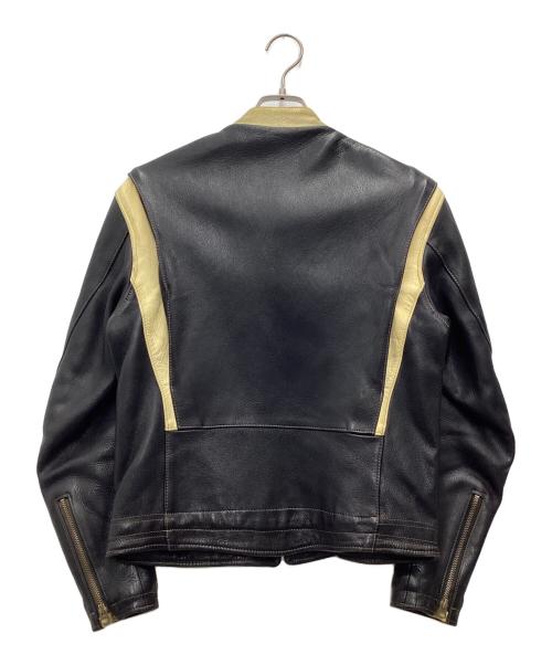 THE FLAT HEAD（ザ・フラットヘッド）THE FLAT HEAD (ザ・フラットヘッド) 鹿革レザージャケット ブラック サイズ:SIZE 38の古着・服飾アイテム