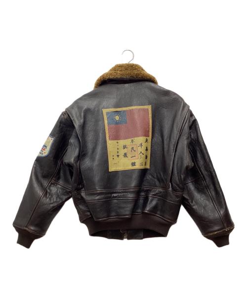 AVIREX（アヴィレックス）AVIREX (アヴィレックス) G-1フライトジャケット TOP GUN ブラウン サイズ:SIZE XSの古着・服飾アイテム