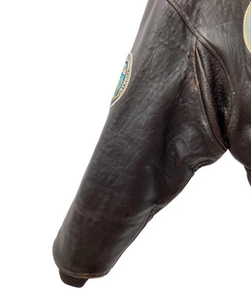 AVIREX（アヴィレックス）AVIREX (アヴィレックス) G-1フライトジャケット TOP GUN ブラウン サイズ:SIZE XSの古着・服飾アイテム