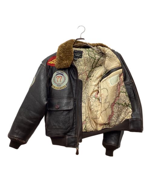 AVIREX（アヴィレックス）AVIREX (アヴィレックス) G-1フライトジャケット TOP GUN ブラウン サイズ:SIZE XSの古着・服飾アイテム