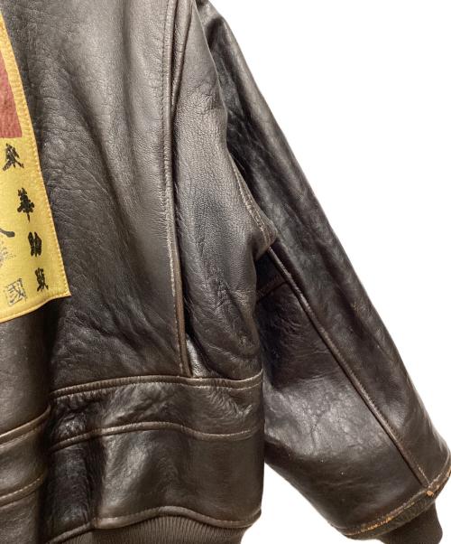 AVIREX（アヴィレックス）AVIREX (アヴィレックス) G-1フライトジャケット TOP GUN ブラウン サイズ:SIZE XSの古着・服飾アイテム