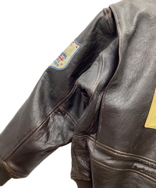 AVIREX（アヴィレックス）AVIREX (アヴィレックス) G-1フライトジャケット TOP GUN ブラウン サイズ:SIZE XSの古着・服飾アイテム