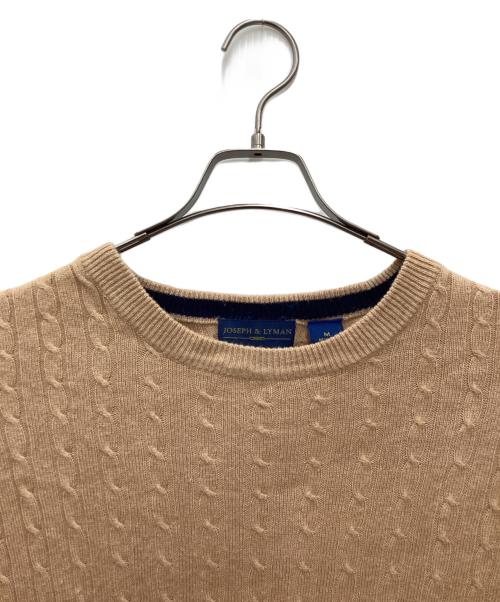 joseph&lyman（-）JOSEPH＆LYMAN (-) 薄手ニット ベージュ サイズ:SIZE Mの古着・服飾アイテム
