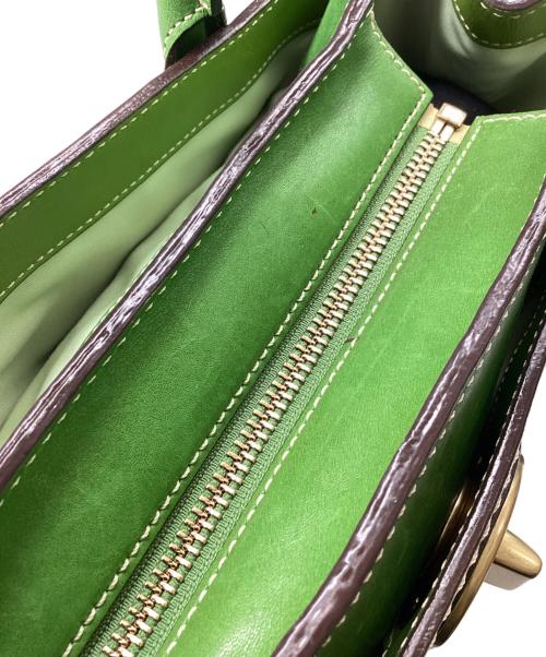COACH（コーチ）COACH (コーチ) ハンドバッグ グリーンの古着・服飾アイテム