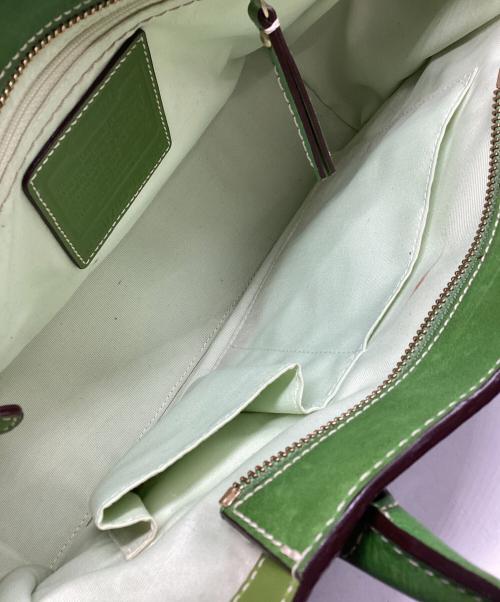 COACH（コーチ）COACH (コーチ) ハンドバッグ グリーンの古着・服飾アイテム