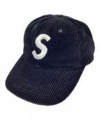 SUPREMEシュプリーム）の古着「キャップ Corduroy S Logo 6 panel cap」｜ブラック