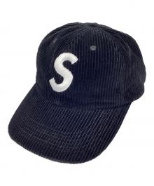 SUPREME（シュプリーム）の古着「キャップ Corduroy S Logo 6 panel cap」｜ブラック