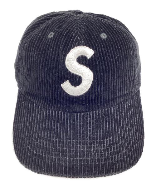 SUPREME（シュプリーム）Supreme (シュプリーム) キャップ Corduroy S Logo 6 panel cap ブラックの古着・服飾アイテム