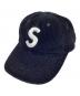 Supreme（シュプリーム）の古着「キャップ Corduroy S Logo 6 panel cap」｜ブラック