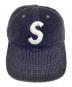Supreme (シュプリーム) キャップ Corduroy S Logo 6 panel cap ブラック：15000円