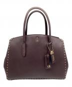 COACHコーチ）の古着「Coach Cooper Carryall With Rivets」｜パープル