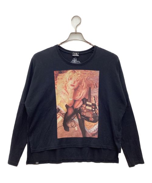 Hysteric Glamour（ヒステリックグラマー）Hysteric Glamour (ヒステリックグラマー) 長袖カットソー ブラック サイズ:SIZE Freeの古着・服飾アイテム
