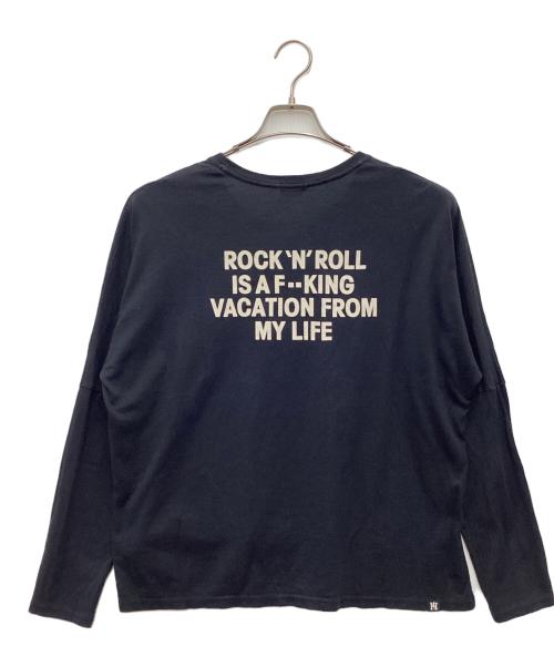 Hysteric Glamour（ヒステリックグラマー）Hysteric Glamour (ヒステリックグラマー) 長袖カットソー ブラック サイズ:SIZE Freeの古着・服飾アイテム