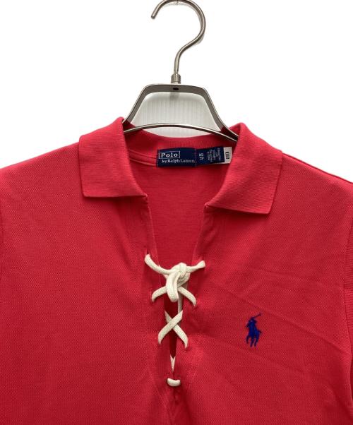 POLO RALPH LAUREN（ポロ・ラルフローレン）POLO RALPH LAUREN (ポロ・ラルフローレン) 半袖ワンピース ショッキングピンク サイズ:SIZE XSの古着・服飾アイテム