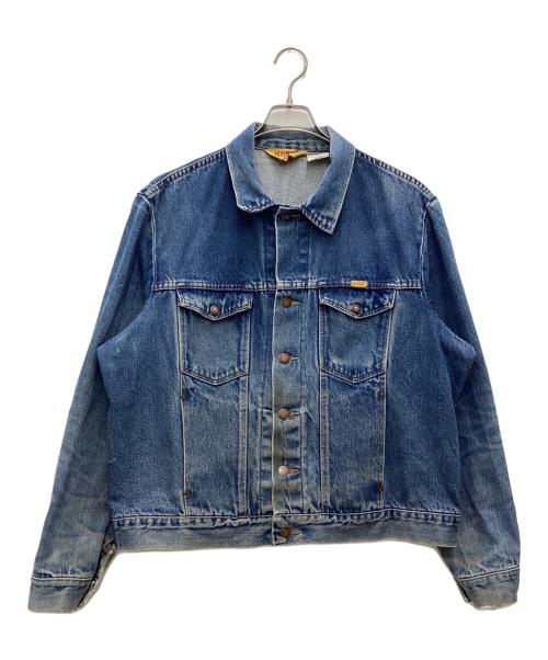 RUSTLER（ラスラー）RUSTLER (ラスラー) デニムジャケット 80s 三角タグ ラングラー ブルー サイズ:SIZE XLの古着・服飾アイテム