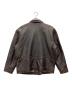 uno uomo (ウノ ウオモ) レザージャケット 80s ブラウン サイズ:SIZE L：10000円