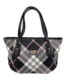 BURBERRY BLUE LABEL（バーバリー ブルー レーベル）の古着「トートバッグ」｜ブラック×グレー