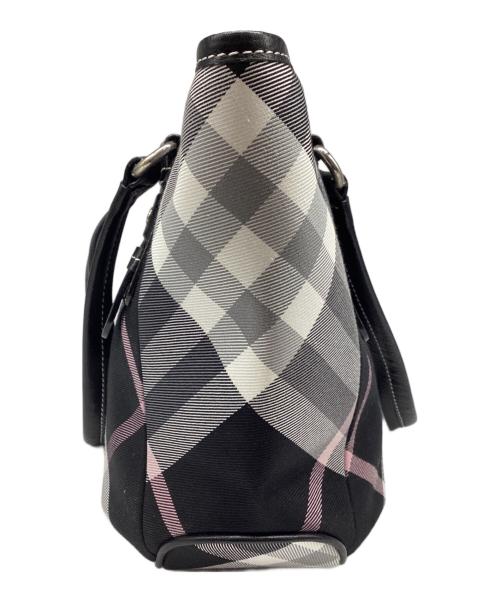 BURBERRY BLUE LABEL（バーバリー ブルー レーベル）BURBERRY BLUE LABEL (バーバリー ブルー レーベル) トートバッグ ブラック×グレーの古着・服飾アイテム