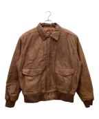 wilsons leatherウィルソンズレザー）の古着「A-2フライトジャケット 90s」｜ブラウン