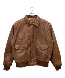 wilsons leather（ウィルソンズレザー）の古着「A-2フライトジャケット 90s」｜ブラウン